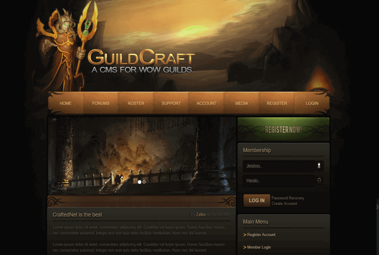 GuildCraft WoW Template