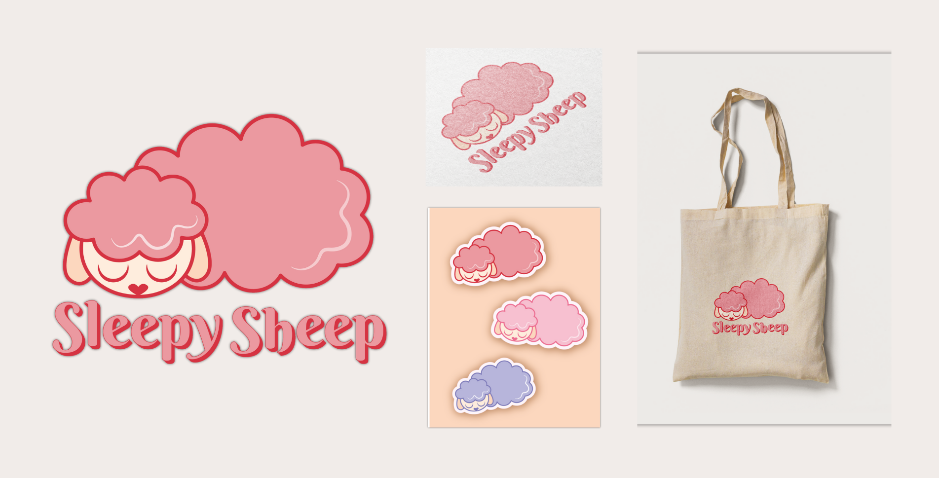 SleepySheep - Logo & Mockup
