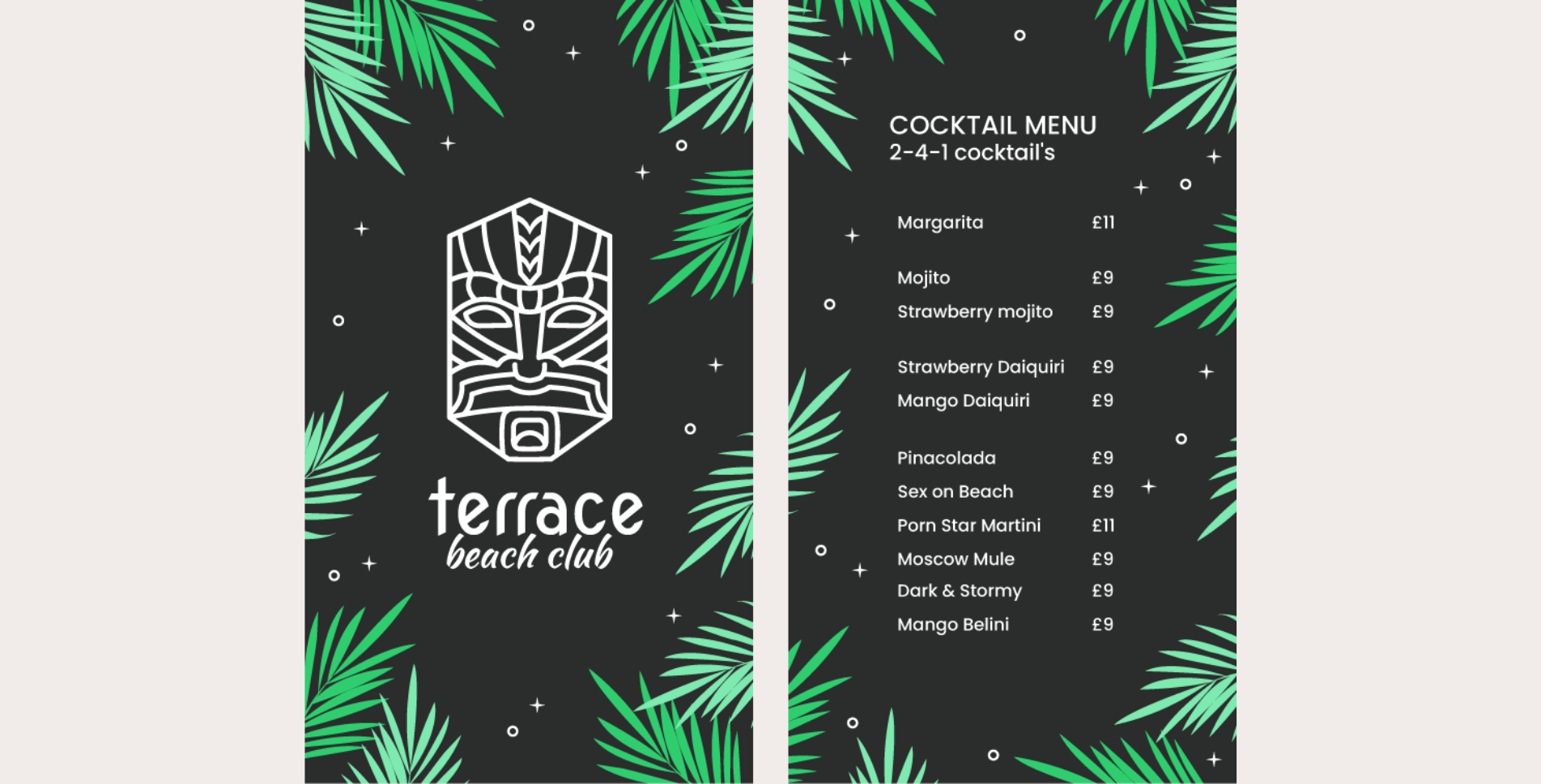 TerraceBeachClub.com - Menu #1